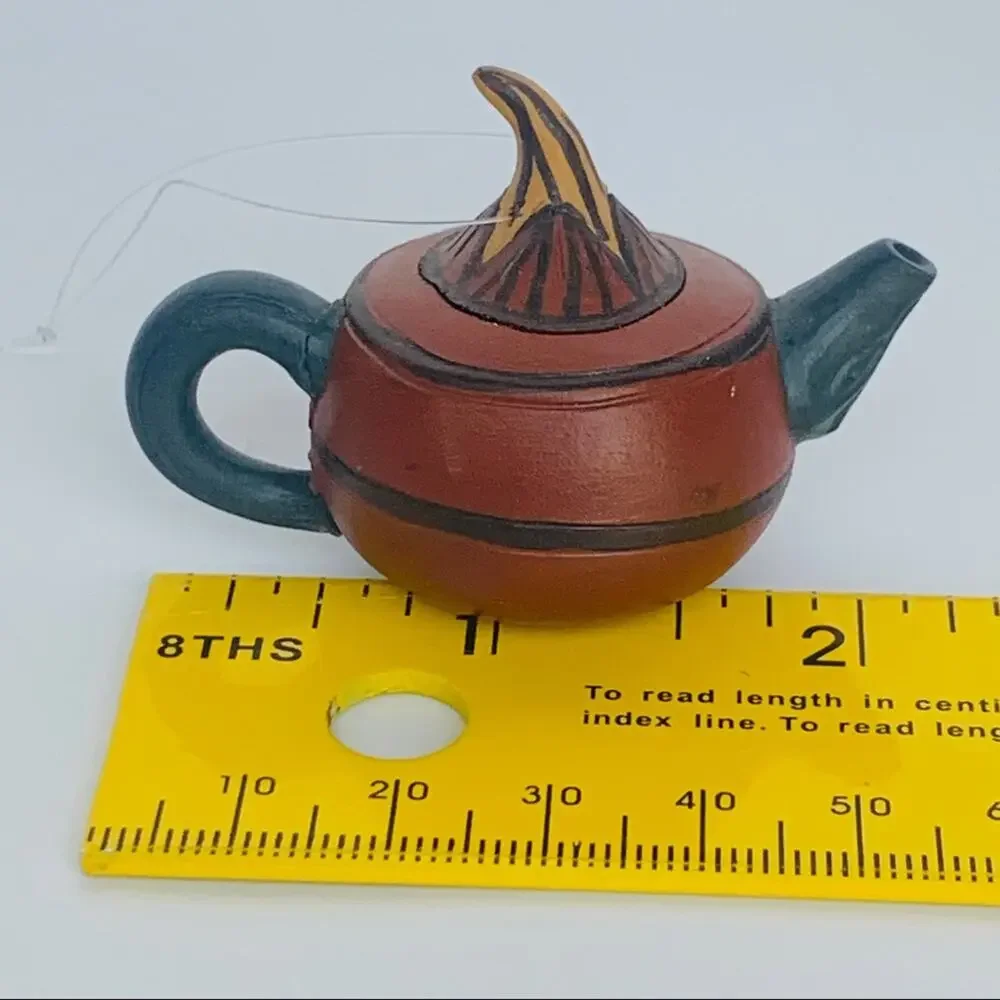 Vintage Chinese Clay Teapot Ornament